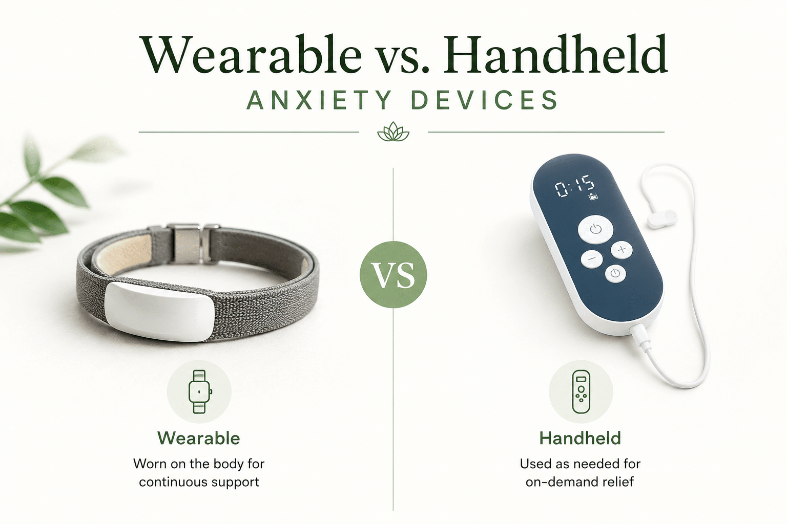 Handheld Vs Wearable Device for Anxiety