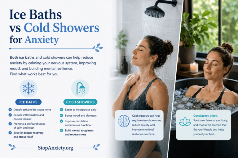 Ice Baths vs Cold Showers for Anxiety — Which Is Better?