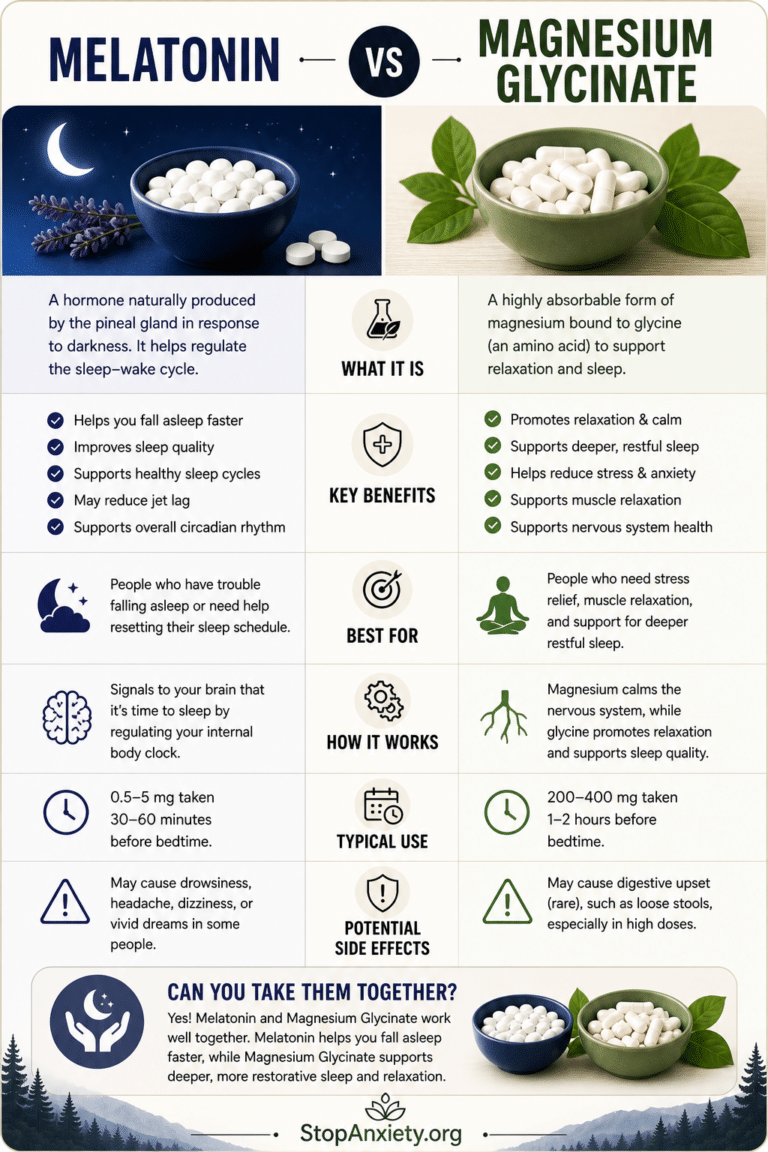 Melatonin Vs Magnesium Glycinate Anxiety
