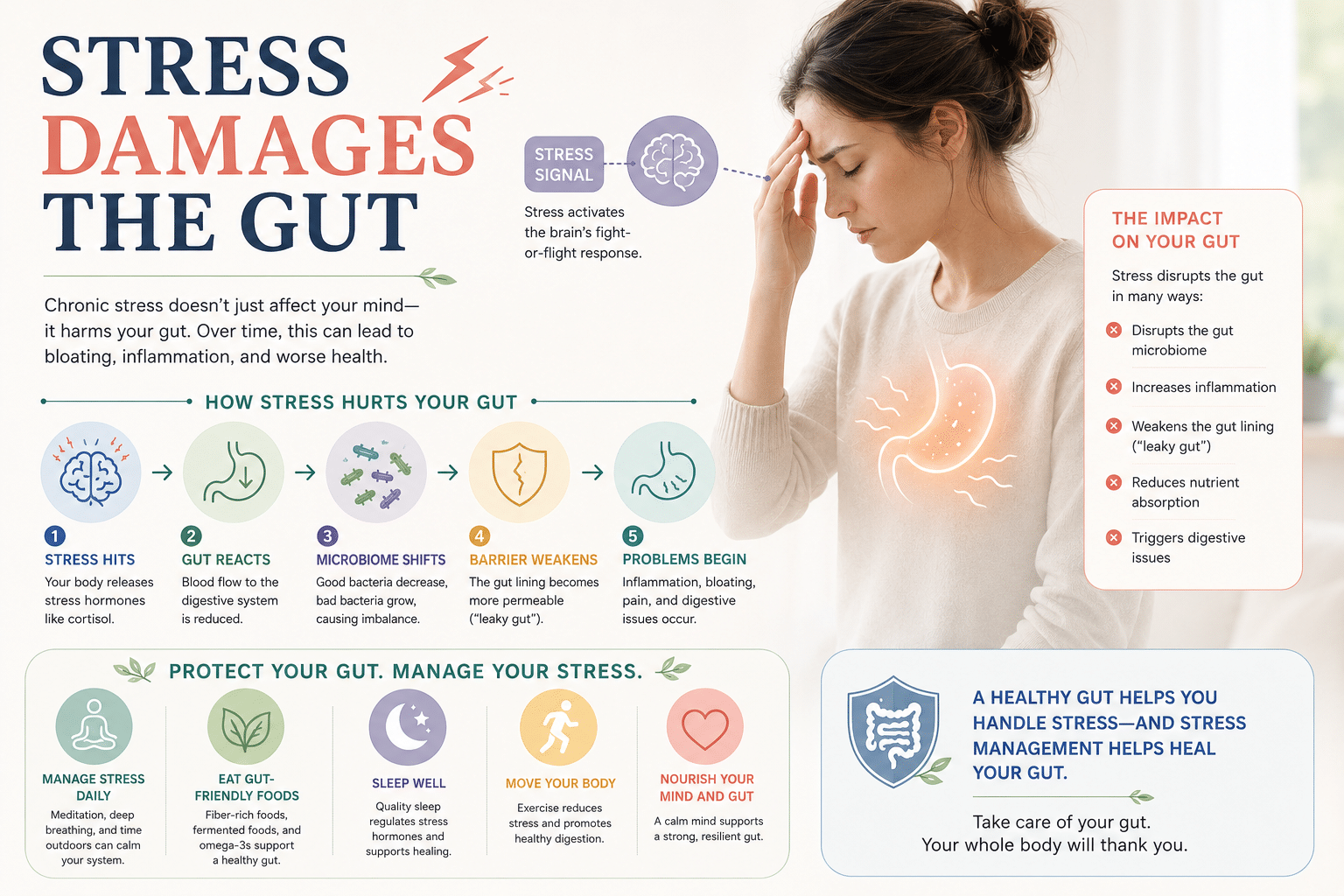 Stress Gut Connection Anxiety