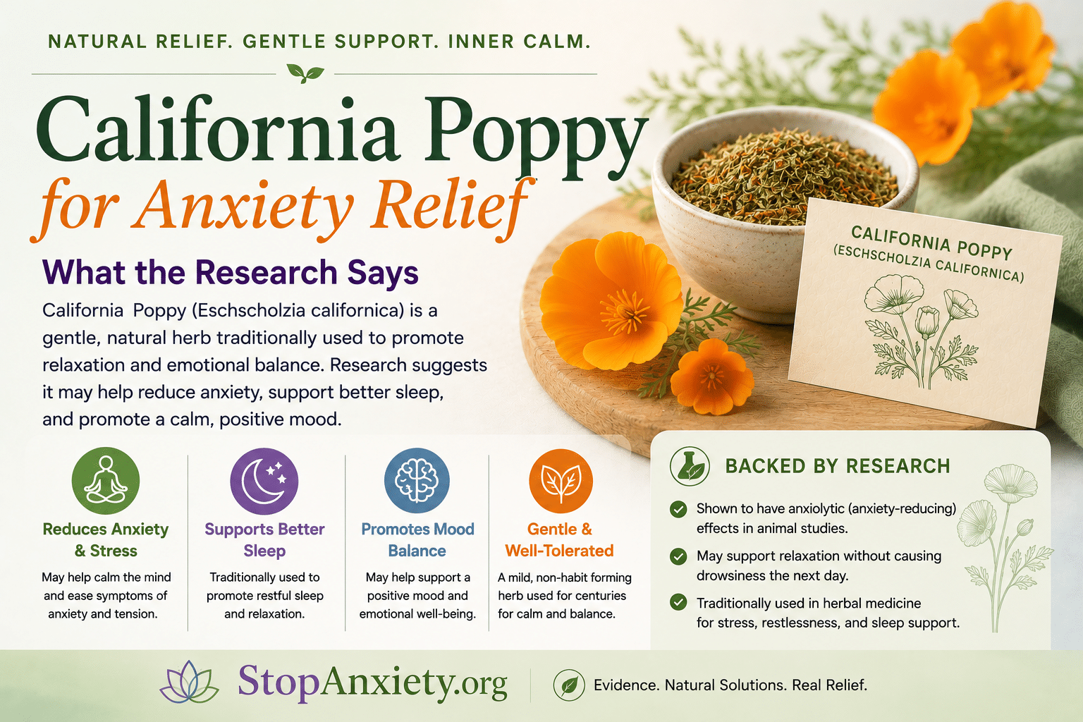 California Poppy for Anxiety