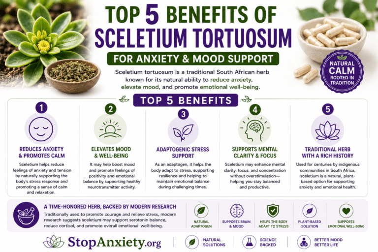 Sceletium tortuosum and anxiety: